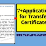 Application for Transfer Certificate